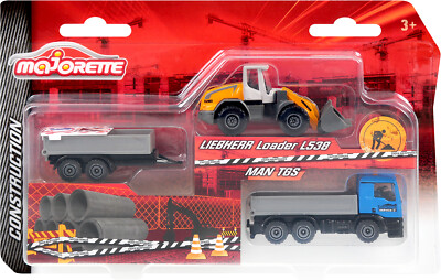 Liebherr Loader L538 + MAN TGS Truck Majorette Construction Play