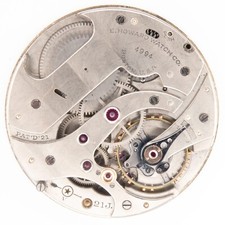 Scarce E. Howard Series 14 10-Size 21-Jewel Antique Pocket Watch Movement, Runs