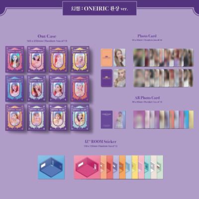 IZ*ONE - 3RD MIN ALBUM ONEIRIC DIARY ONEIRIC VER. PHOTO CARD & VR