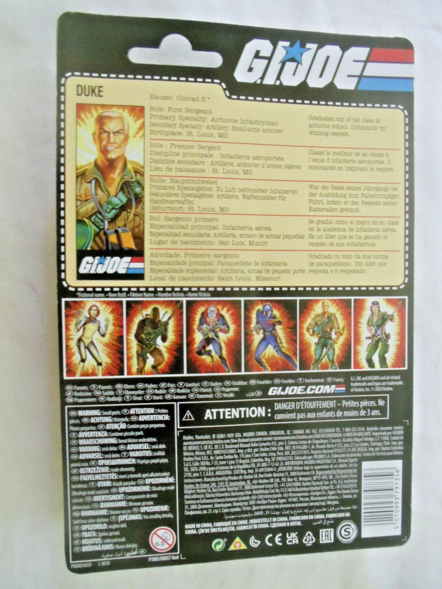 Duke MOC G I Joe 1st Sergeant Walmart exclusive Field Commander