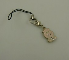 pink pig cell phone charm or purse strap finding