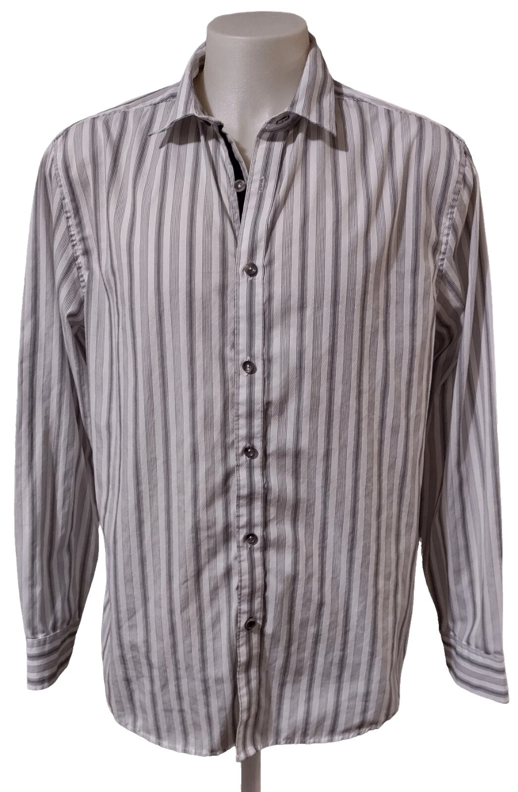 Sean John Striped Long Sleeve Men's Dress Shirts