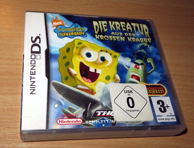 Spongebob Schwammkopf: die Kreatur aus der Krossen Krabbe  Nintendo DS NDS Spiel