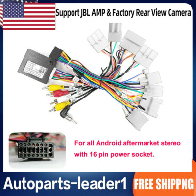 Car Stereo Radio Power Harness Cable For Toyota USB Adapter