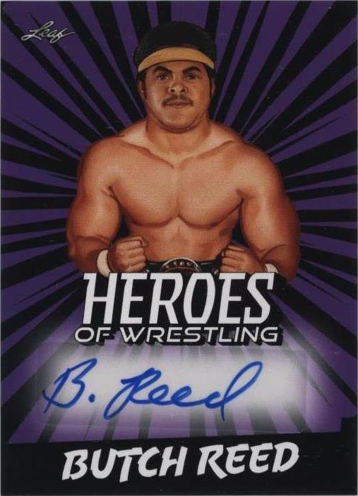 2023 Leaf Heroes of Wrestling - Autographs Purple #BA-BR3 Butch Reed ...