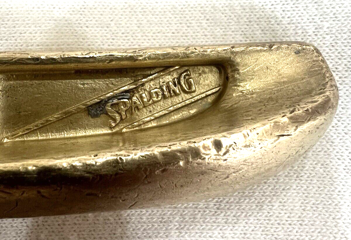 Vintage! Spalding Executive 1, Brass Blade Putter, Steel Stiff