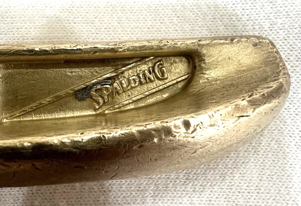Vintage! Spalding Executive 1, Brass Blade Putter, Steel Stiff Shaft, RH 35" - Image 2 of 4