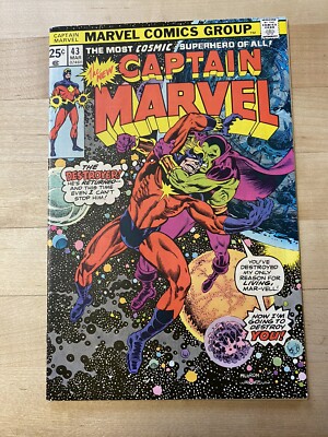 CAPTAIN MARVEL #43 - VS. DRAX THE DESTROYER! MARVEL COMICS, KREE, GOTG!