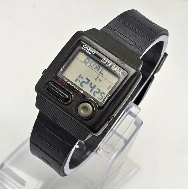 RELOJ CASIO DATA BANK DB-33W TELEMEMO 30 ALARMA CRONÓGRAFO 871 VINTAGE HOMBRE Foto 4 de 4