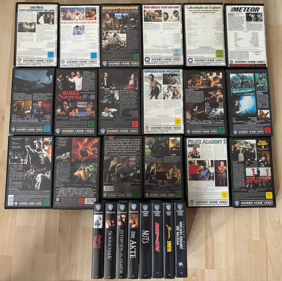 26x VHS / VIDEO SAMMLUNG - WARNER HOME VIDEO Klassiker 60er/70er/80er/90er RARE - Bild 2 von 4