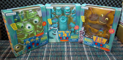MONSTERS INC , RARE TALKING MODEL KITS , MIKE , SULLY , RANDAL NEW SEALED  SHELF