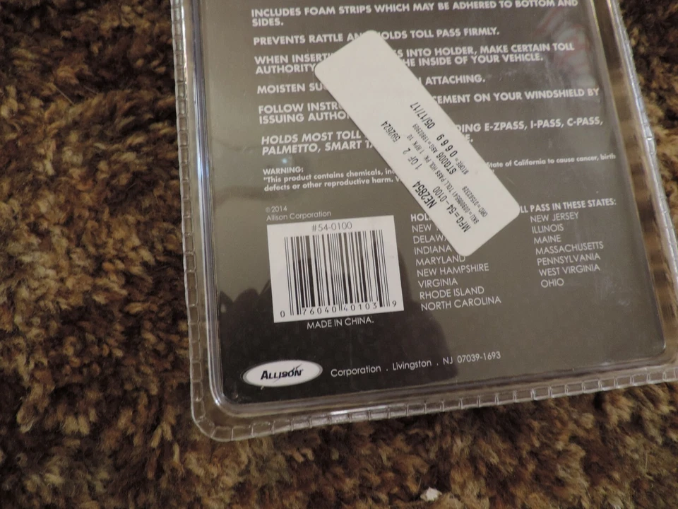 Soporte para pase de peaje AutoLogix EZ (54-0100) Foto 3 de 4