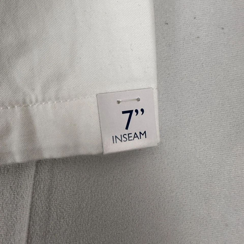 Pantalones cortos para hombre Saddlebred White 7" Inseam Talla 32 97% algodón 3% spandex Foto 4 de 4