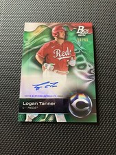 2023 Logan Tanner Bowman Platinum Top Prospect Auto 58/99 Cincinnati Reds TOP-20