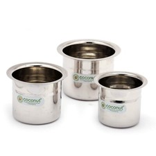 Acciaio Inox Bambino Latte Frigo Olio Contenitore di Stoccaggio – Set Di 3 Pezzi