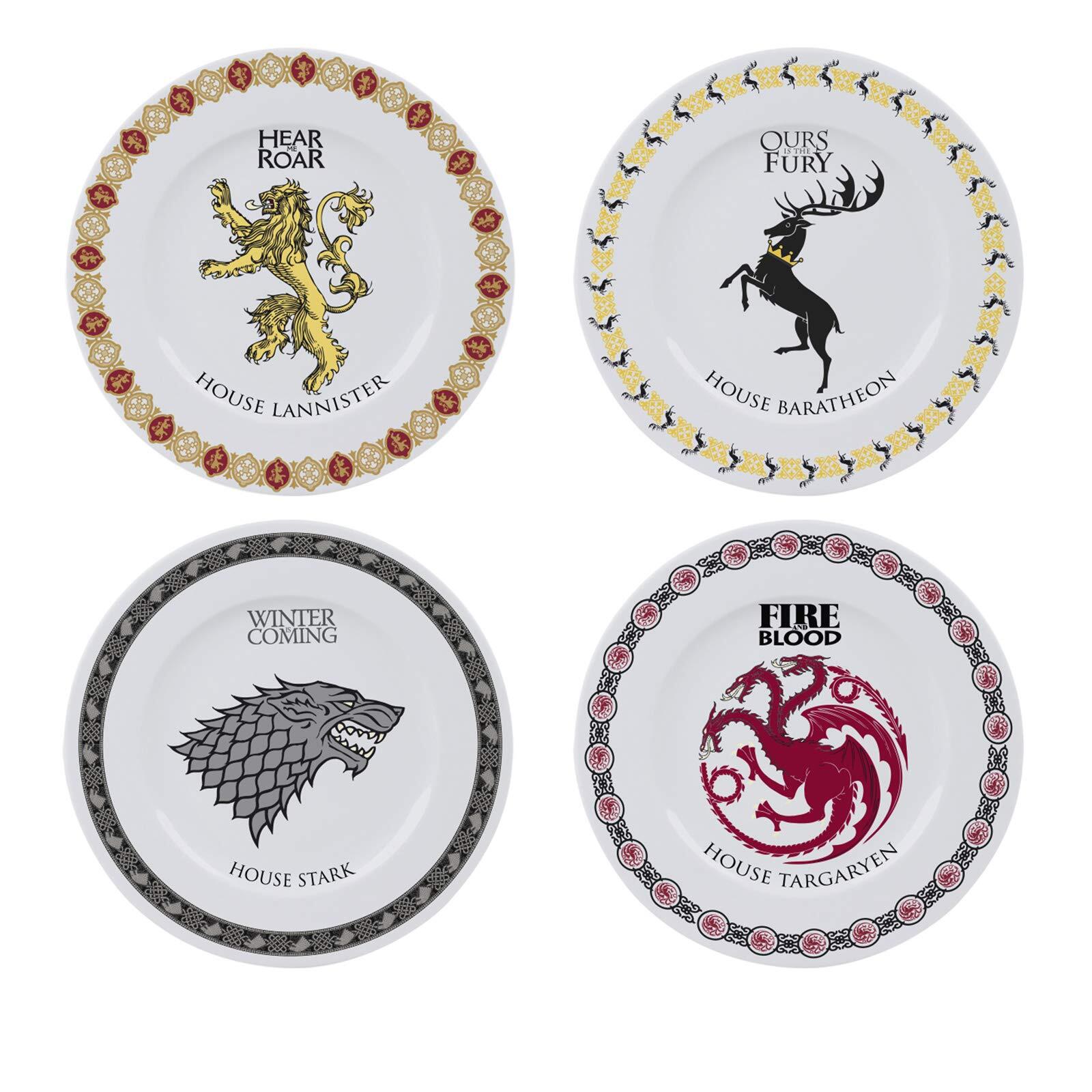 Game Of Thrones Set Of 4 Plates Houses Set Piatti ABYSTYLE