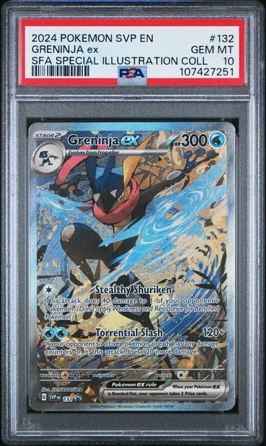 ポケモンカードゲーム GRENINJA ex SAR PSA10 PSA 10 Greninja ex SAR 090/066 Crimson Haze sv5a 2024