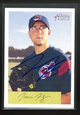 2002 Bowman Heritage TRAVIS FOLEY Signed Card autograph auto indians