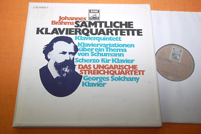 Hungarian String Quartet Brahms Quartets Quintet German EMI Golden Stereo 4LP NM