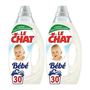 Détails Sur Le Chat Bébé Lessive Liquide Lot De 2 X 16l 60 Lavages