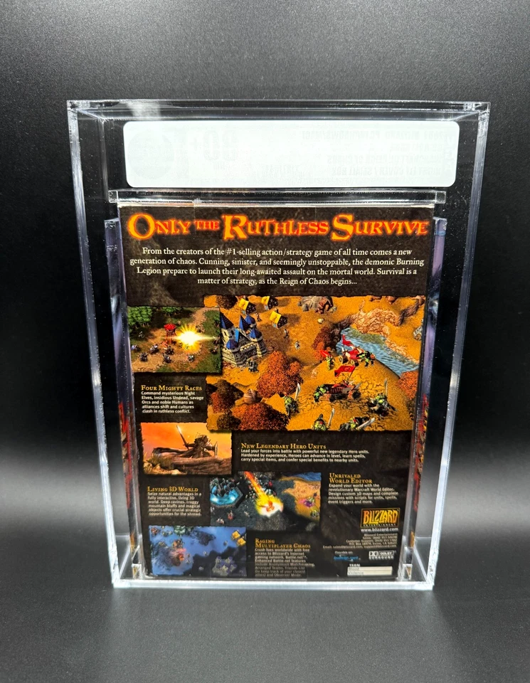 Warcraft III Reign of Chaos Night Elf Cover Rare PC Small Box Sealed VGA 80+ NM - Image 2 of 4