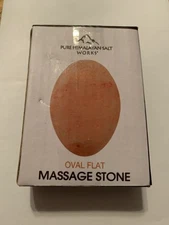 Pure Himalayan Salt Works Oval Flat Massage Stone