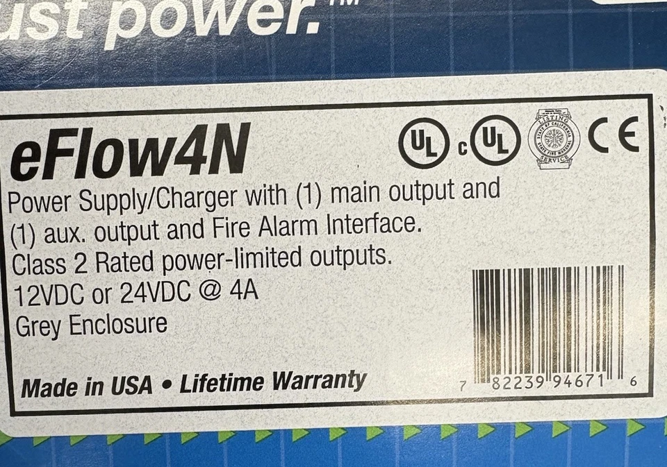 Altronix eFlow4N Power Supply/Charger W 1 Main Output And 1 Aux.Output/interface - Image 4 of 4