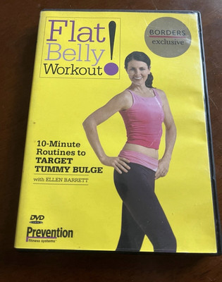 Flat Belly Workout! (DVD, Ellen Barrett, Borders Exclusive, Fitness, 2008)
