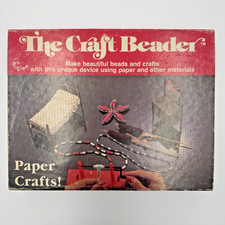The Craft Beader Paper Craft Kit Wrapped Rolled Bead Maker Vintage New/Open Box