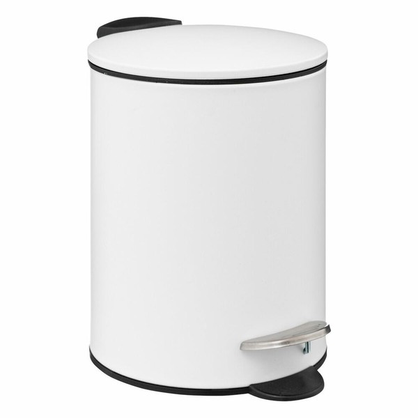 5Five Simply Smart Abfalleimer Colorama Soft Close, Metall, Weiß, 3 L, 174528I-image