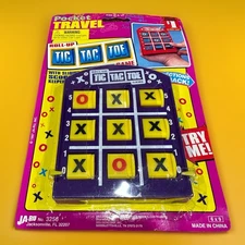 Pocket Travel Tic Tac Toe Travel Portable Pocket 1 Or 2 Player Board Game Purple