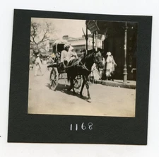 1925 Benares Varanasi Street Scene Ekka Cart Original Antique 1920s Photos