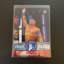 John Cena & Rusev - 2017 Topps WWE Then Now Forever Tribute Card#39