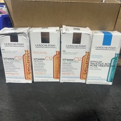 La Roche Posay PURE VITAMIN C SERUM C10 Anti-Wrinkle Concentrate 30ml set of 4