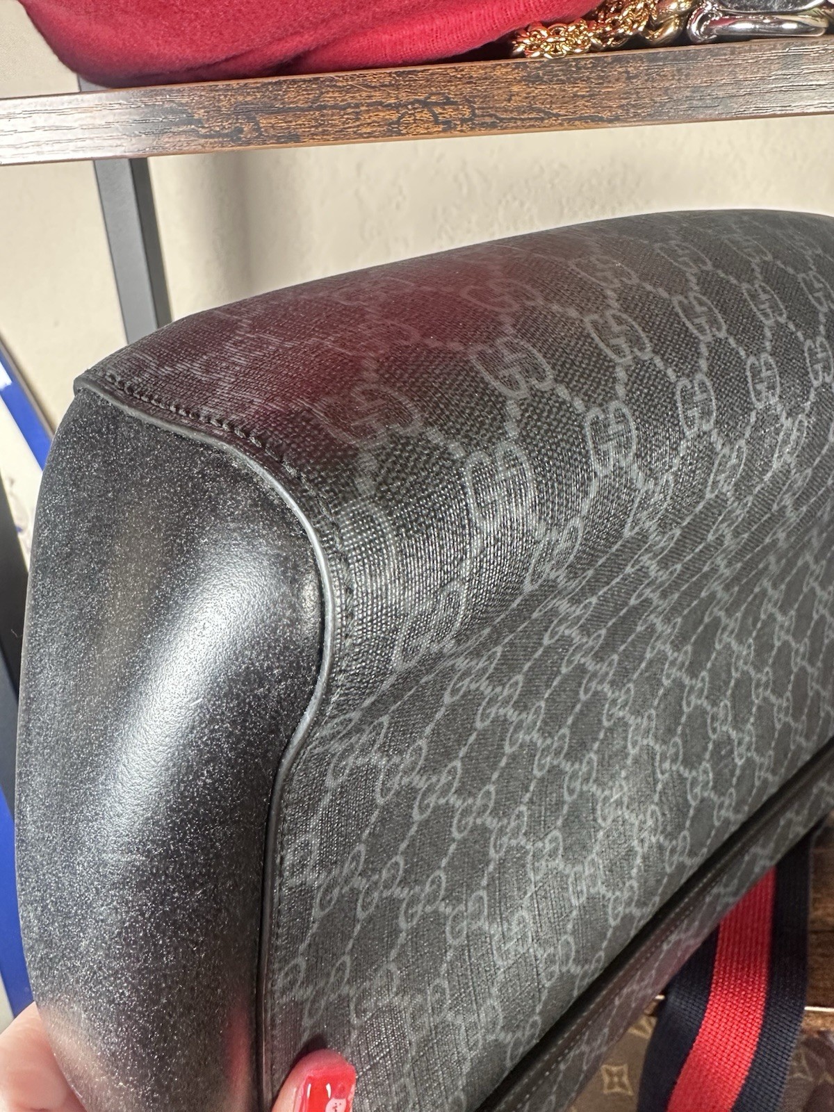 Authentic Gucci Supreme Messenger Patchwork Tote … - image 12