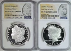 2024 S Morgan & Peace Dollar $1 Proof Set First Day of Issue NGC PF70 Ultra Cam
