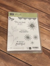 NIP STAMPIN' UP 140691 GRATEFUL BUNCH PHOTOPOLYMER STAMP SET OF 8 LOVED FLORAL