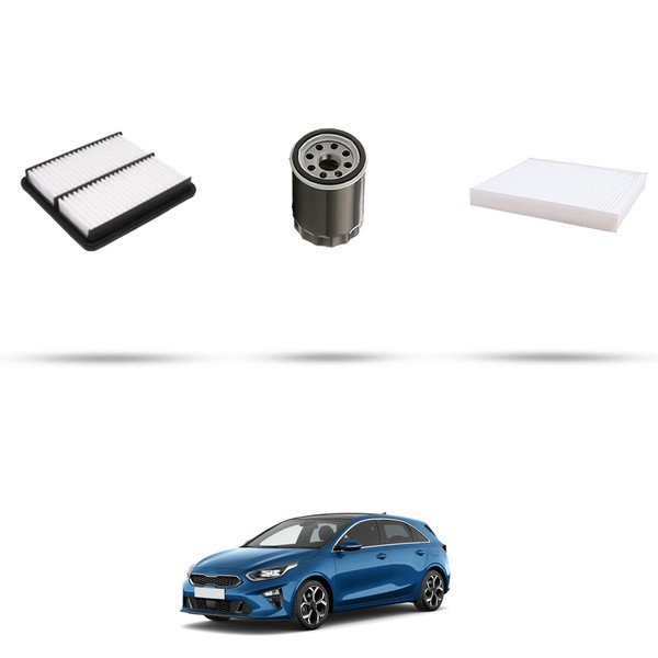 Hoffcar Wartungsset - 3 Filter FüR Kia Cee D III (Cd) 1.0 T-GDI 74KW Ab 2019-image