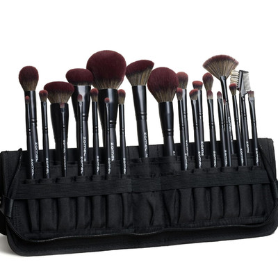 26Pcs Premium Black Make up Brushes Set with Travel Bag,Ultra SOFT Hair Makeup B