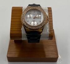 Invicta Angel Model 1645 Women's Gold Tone Watch. White Dial. Silicone Band.