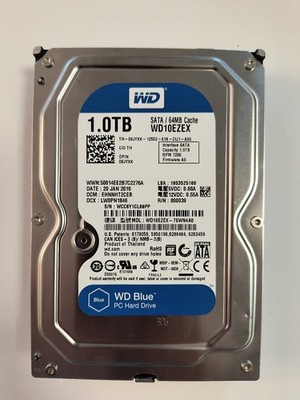 Western Digital WD10EZEX 3.5 in 1 TB SATA Hard Drive  - Tested