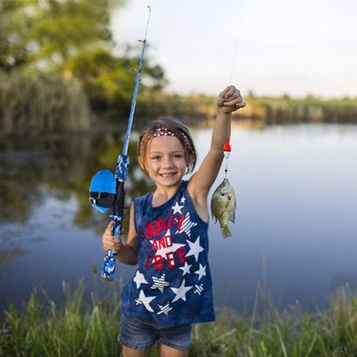 ODDSPRO Kids Fishing Pole - Kids Fishing Starter Kit - with Tackle Box, Reel, Practice Plug, Beginner's Guide and Travel Bag for Boys, Girls ODDSPRO Kids Fishing Pole - Kids Fishing Starter Kit - with Tackle Box, Reel, Practice Plug, Beginner's Guide and Travel Bag for Boys, Girls