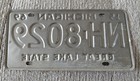 1969 Michigan License Plate  NH 8029 — photo 2
