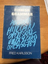 Finnish Grammar By Fred Karlsson (1986)