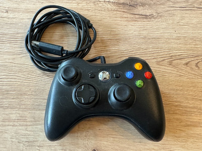 Microsoft XBOX 360 Controller kabelgebunden schwarz Original