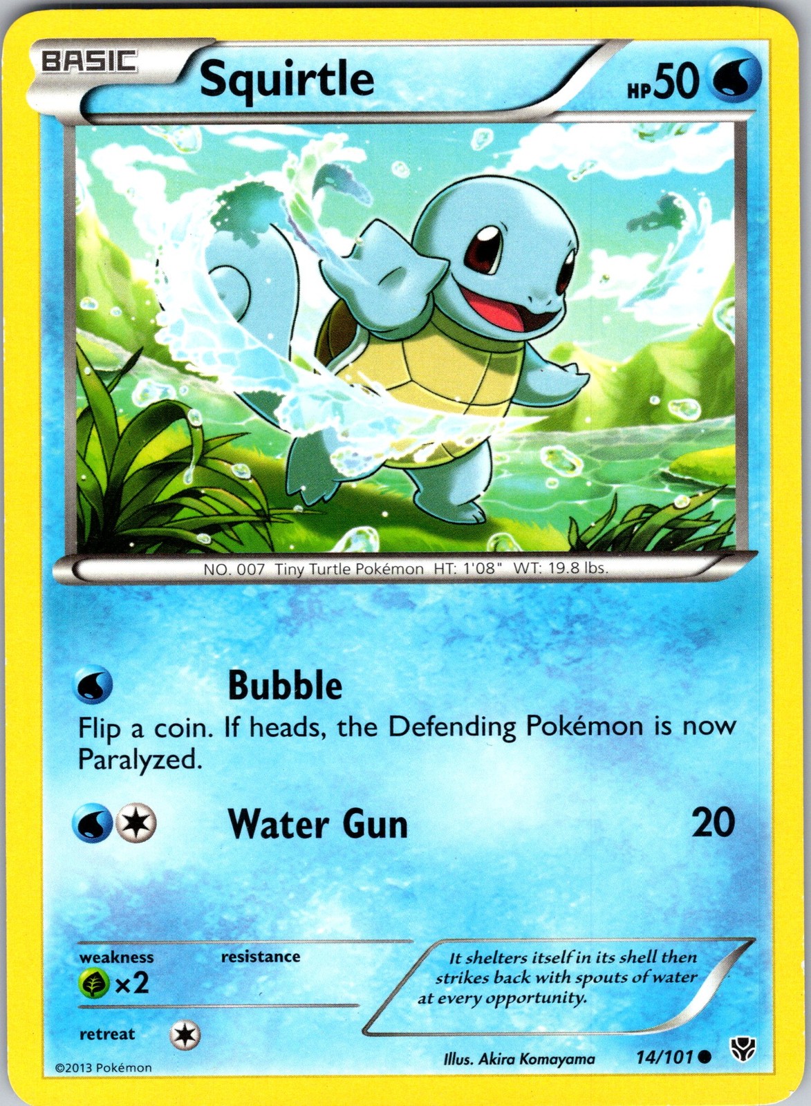 Squirtle 14/101 Plasma Blast Pokemon TCG LP