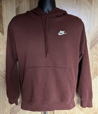 Nike Sportswear Club Fleece Hoodie Men s Small Oxen Brown BV2654-217 Pullover