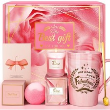 Pamper Gift Basket for Women: Spa Bath Self Care Set for Mum Birthday Occasions