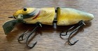 Vintage Large 6 1/2” Wood Jointed Pikie Fishing Lure Possibly Creek Chub — photo 1