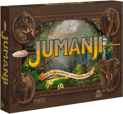 Jumanji das actiongeladene Familienspiel für 2 bis 4 mutige Abenteure